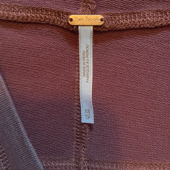 Free People V Neck Hoodie - Picture 3 of 4